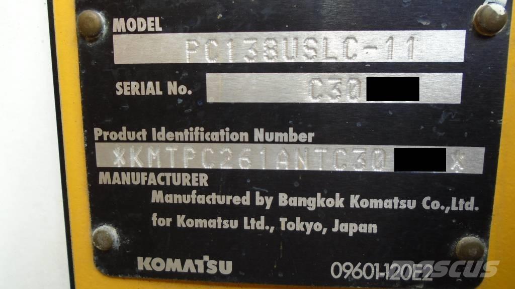 Komatsu PC 138 USLC Pásové rýpadlá