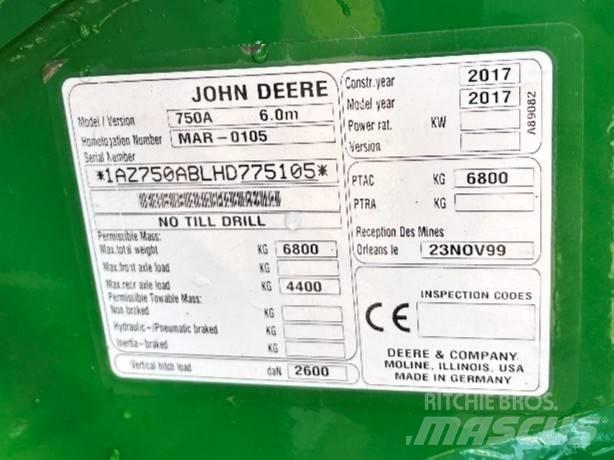 John Deere 750 A Mechanické sejačky