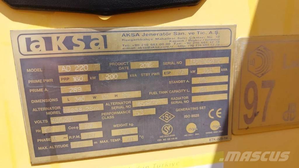 Doosan Aksa AD220 Ostatné generátory