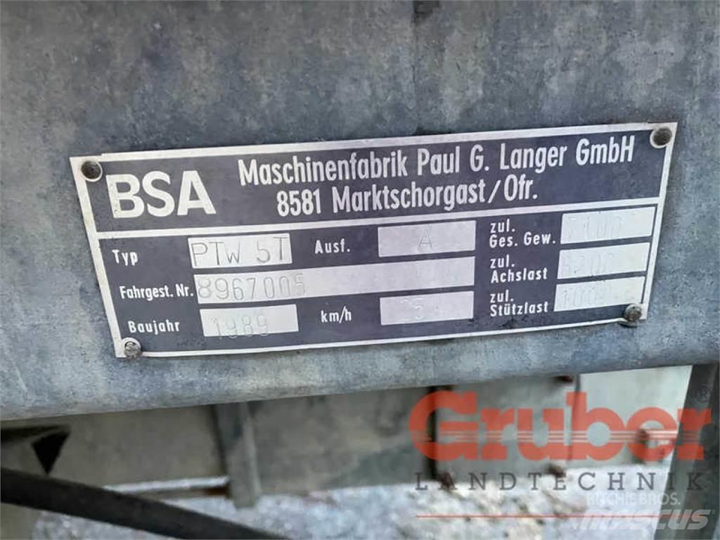 BSA PTW 5 T Aplikačné cisterny