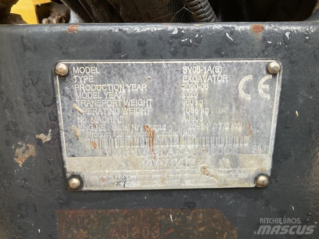 Yanmar SV08 Mini rýpadlá < 7t