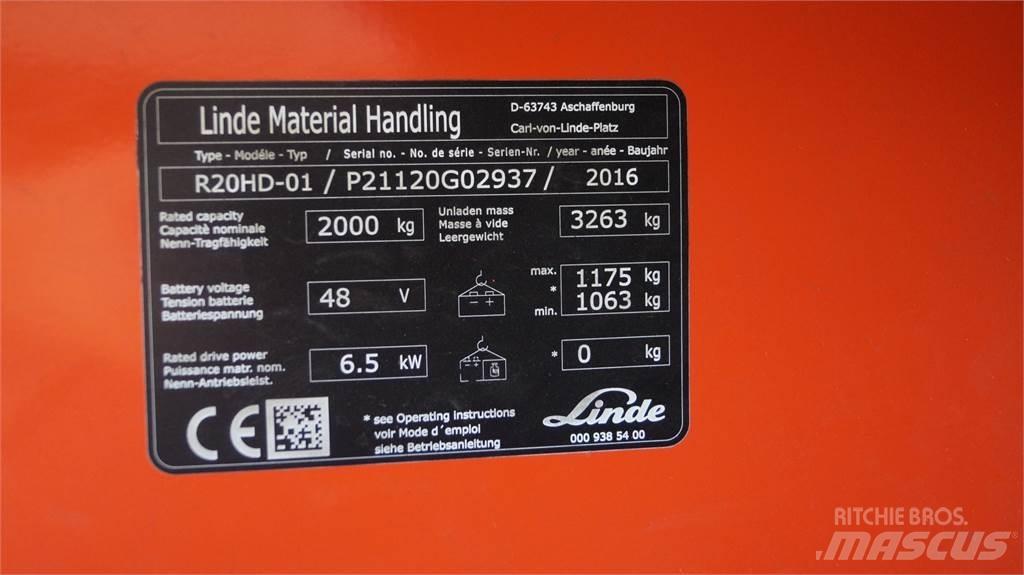 Linde R20HD Retraky