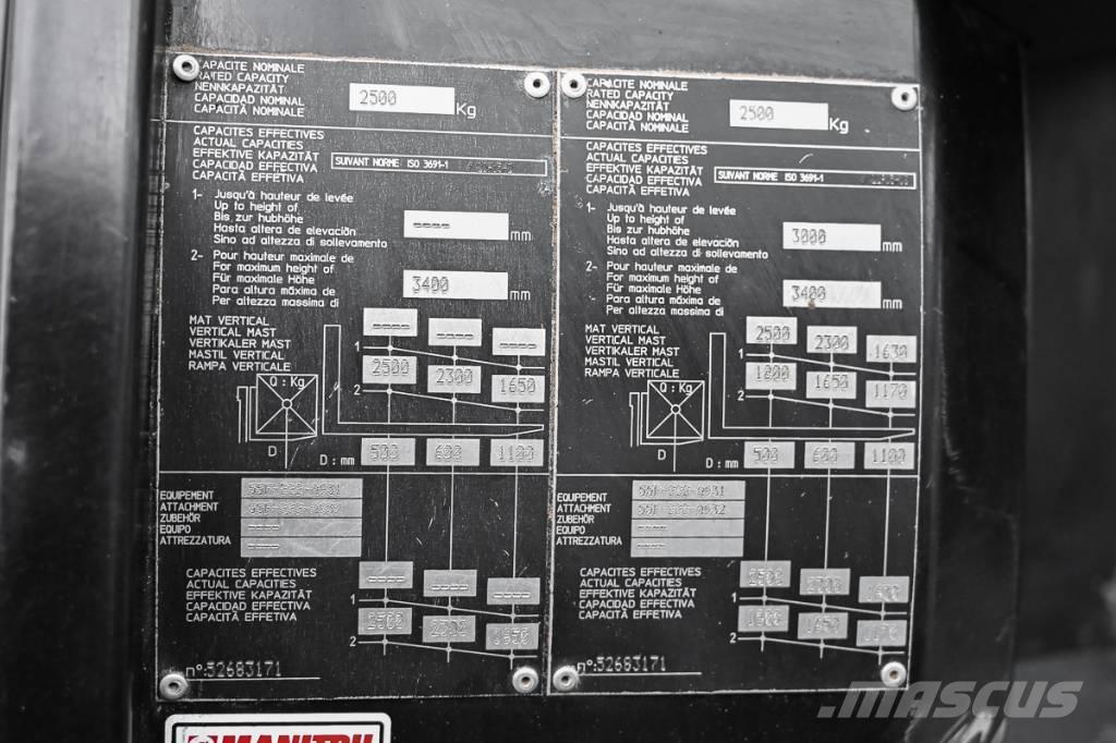 Manitou MC 25-4 Dieselové vozíky