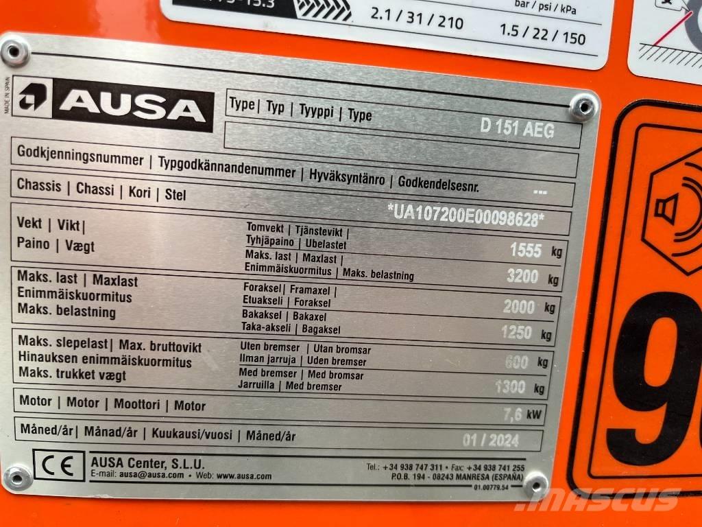 Ausa D151AEG Stavebné sklápače