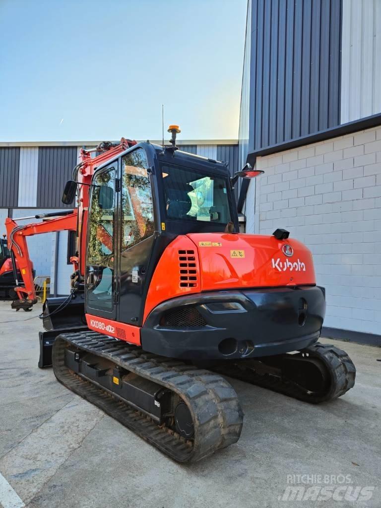 Kubota KX080-4a2 Midi rýpadlá 7 t - 12 t