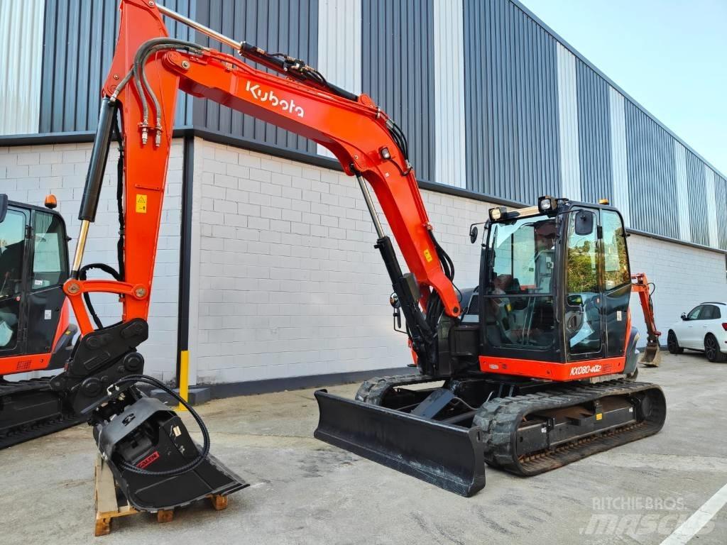 Kubota KX080-4a2 Midi rýpadlá 7 t - 12 t