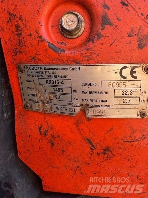 Kubota KX 015-4 Mini rýpadlá < 7t