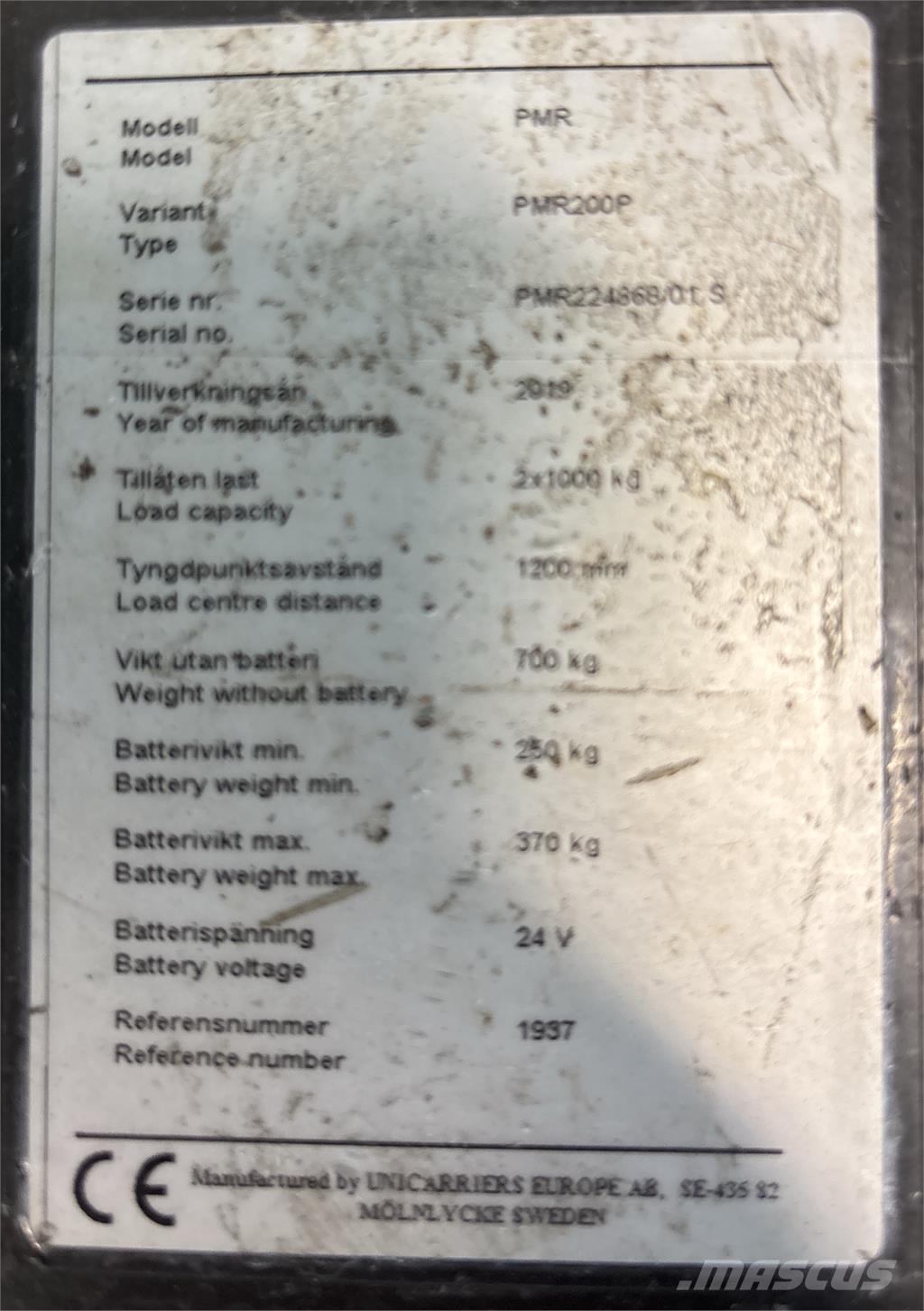 Atlet PMR200P Vozíky s plošinou pre náklad