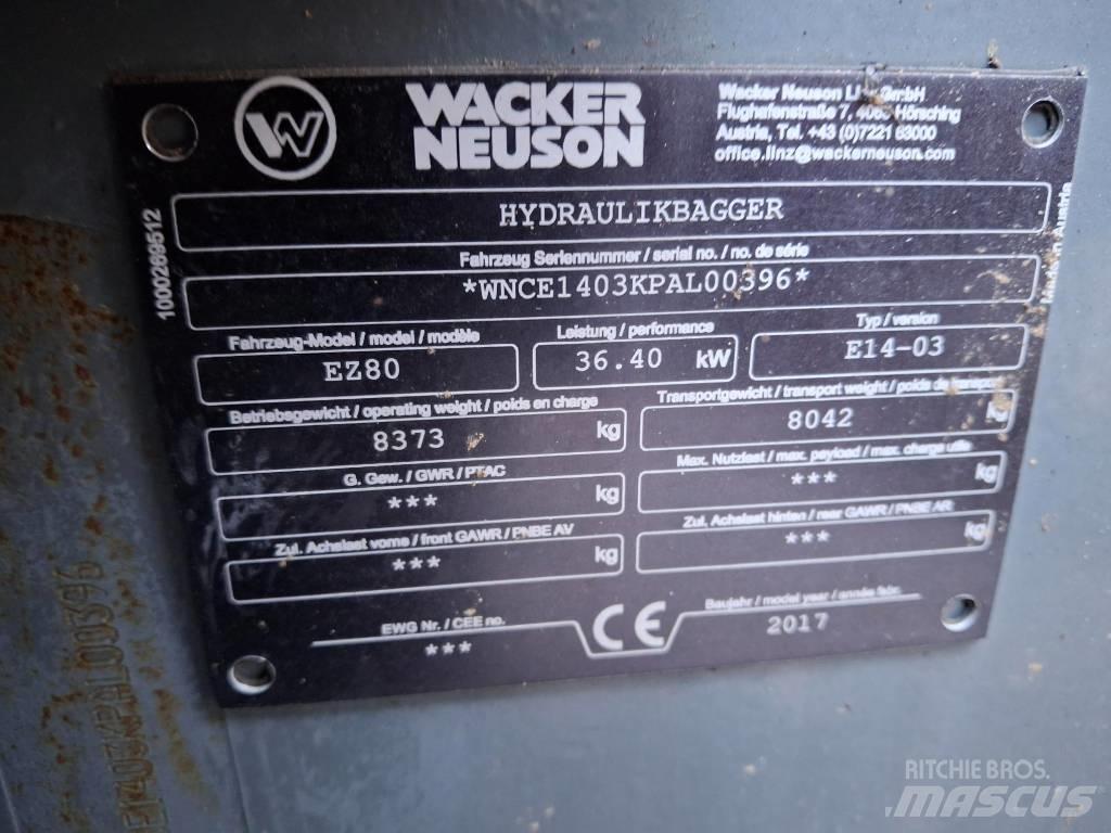 Wacker Neuson EZ 80 Midi rýpadlá 7 t - 12 t