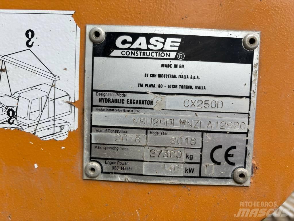 CASE CX 250 D Pásové rýpadlá