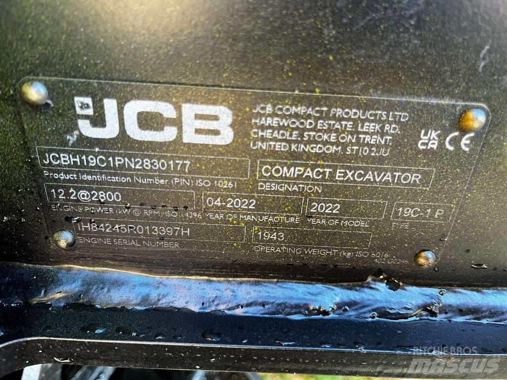JCB 19 C-1 Mini rýpadlá < 7t