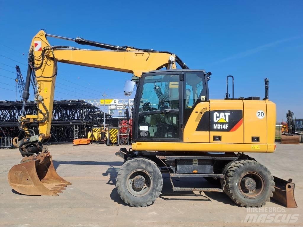CAT M314F Kolesové rýpadlá