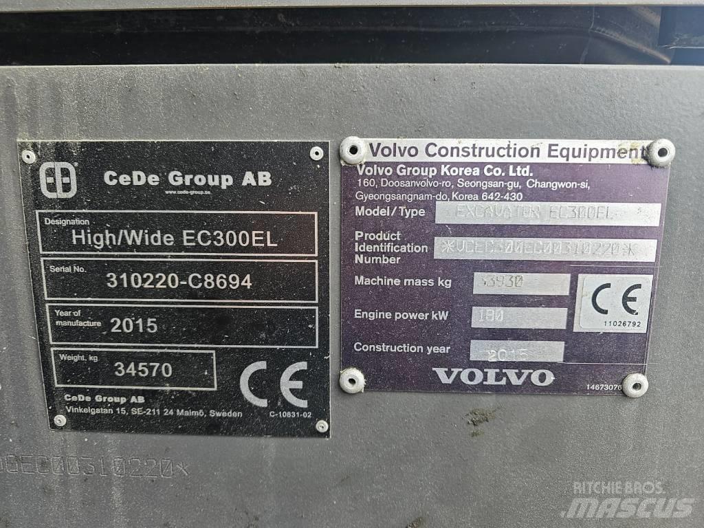 Volvo EC 300 EL Pásové rýpadlá