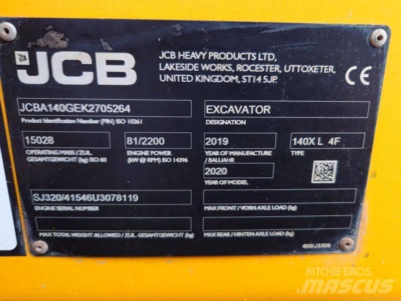 JCB 140X LC Pásové rýpadlá