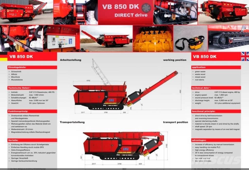 Hammel VB 850 DK Drviče odpadu