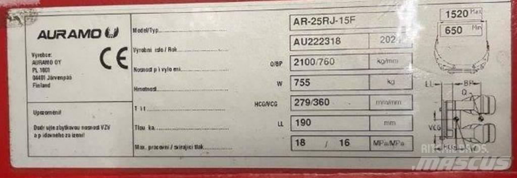 Auramo AR-25RJ-15F Čeľuste na papierové role