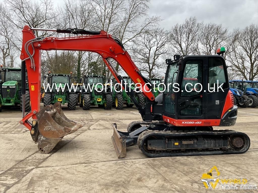 Kubota KX 080-4 Midi rýpadlá 7 t - 12 t