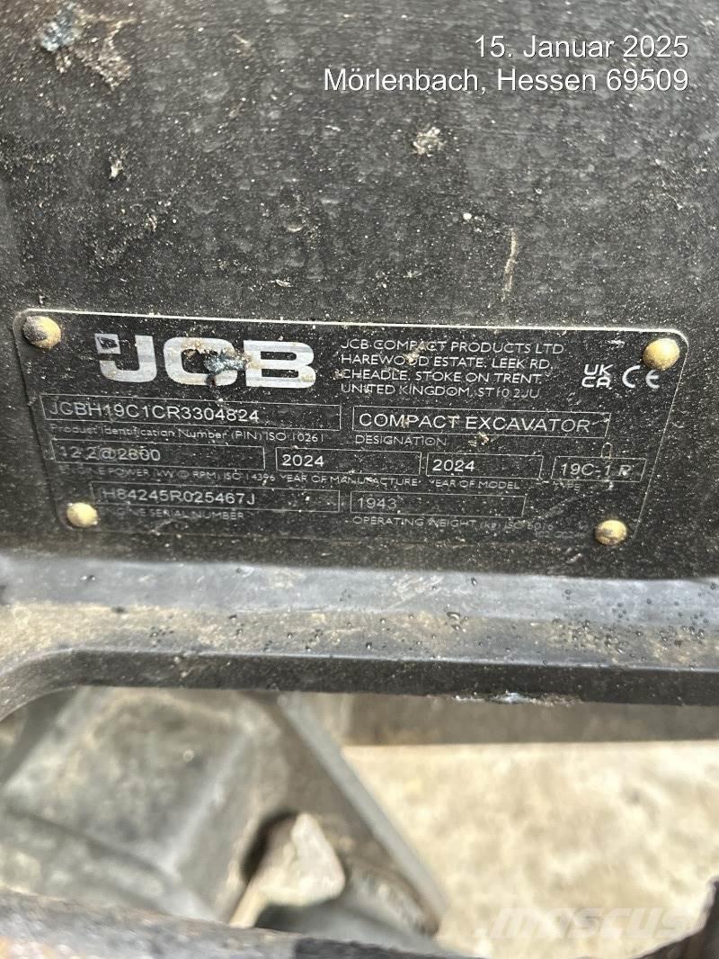 JCB 19C-1 Mini rýpadlá < 7t