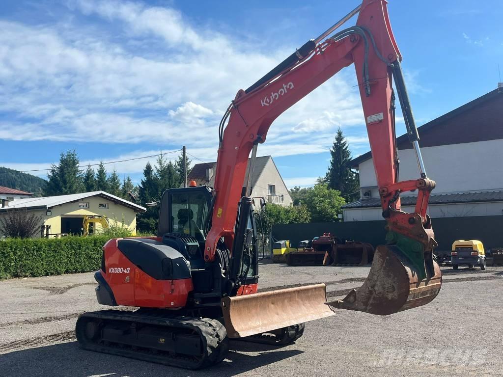 Kubota KX080 Midi rýpadlá 7 t - 12 t