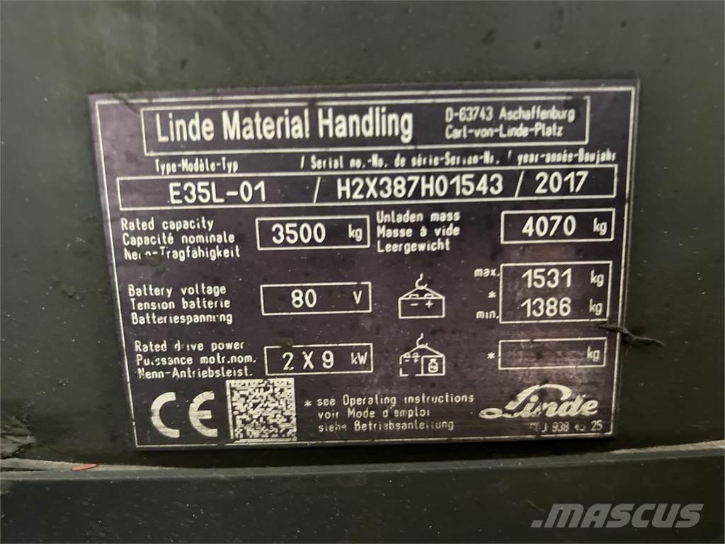 Linde E35L-01 Akumulátorové vozíky