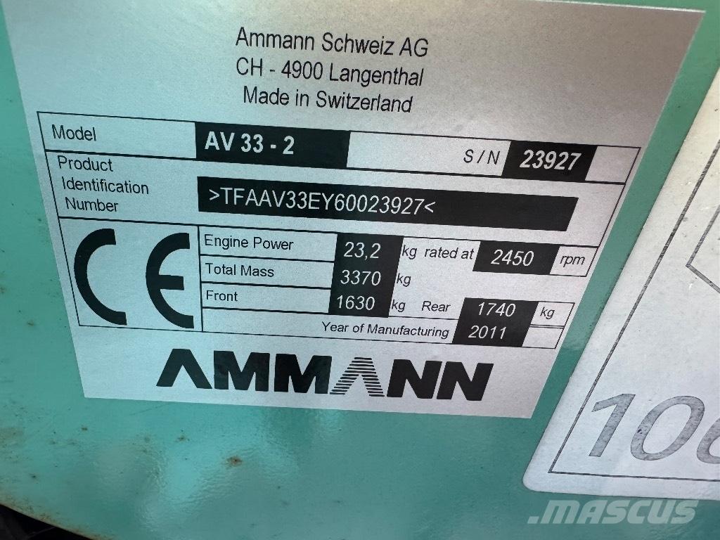 Ammann AV 33-2 Tandemové valce