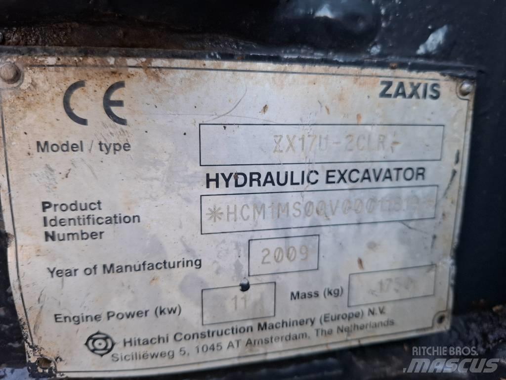 Hitachi ZX17U-2CLR Mini rýpadlá < 7t