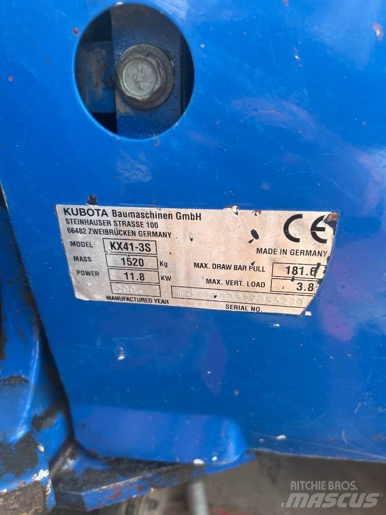 Kubota KX 41-3 S Mini rýpadlá < 7t
