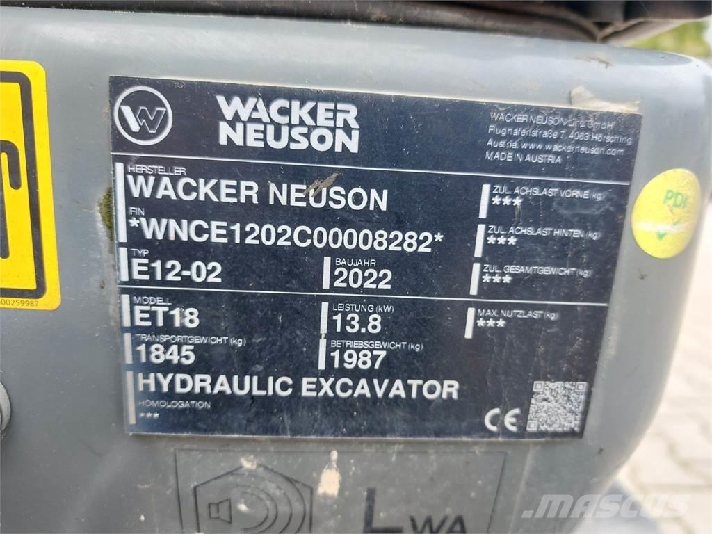 Wacker Neuson ET18 Pásové rýpadlá