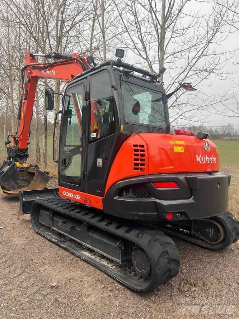 Kubota KX 080-4 Midi rýpadlá 7 t - 12 t