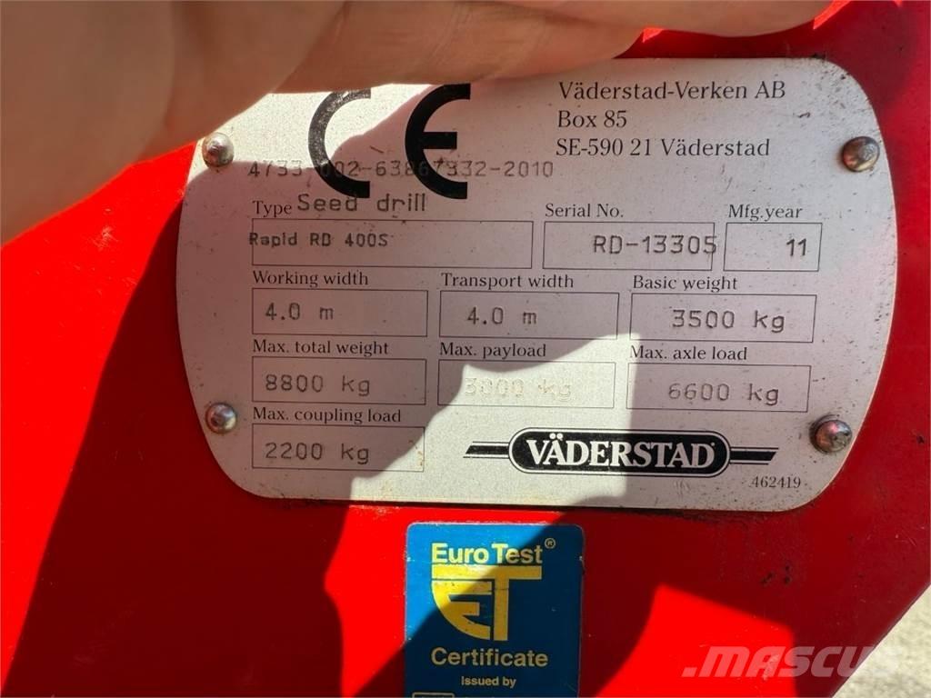Väderstad RD400S Mechanické sejačky