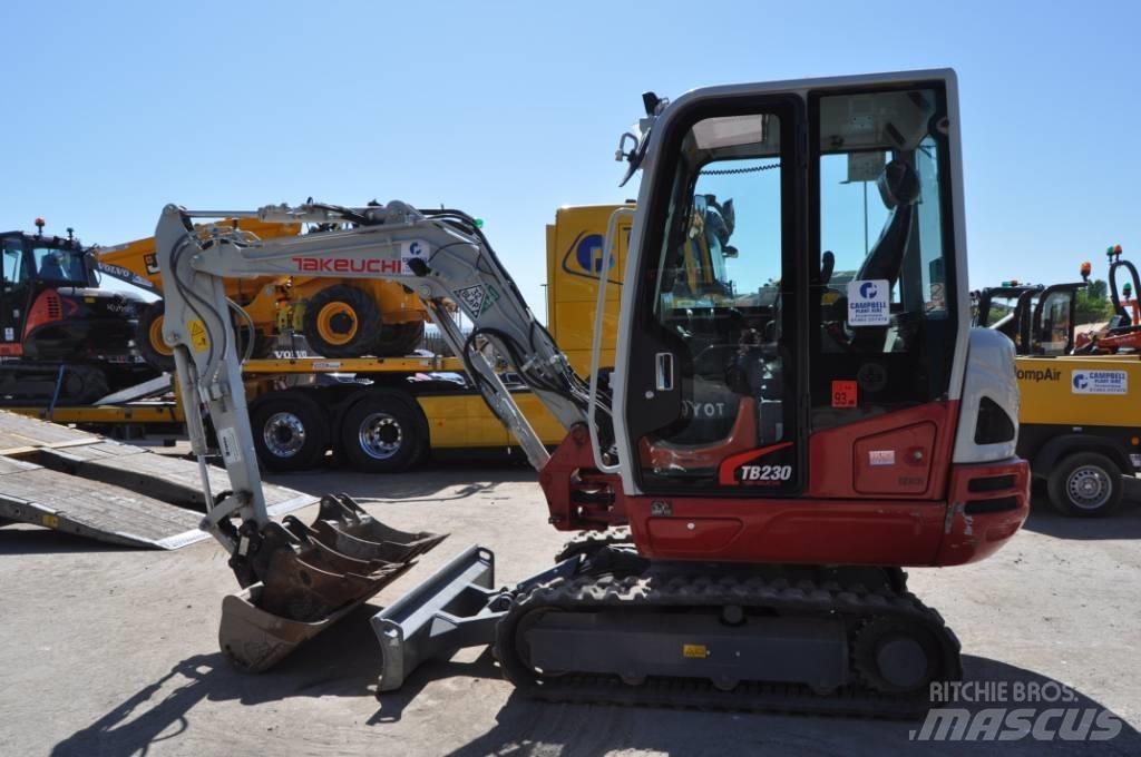 Takeuchi TB 230 Mini rýpadlá < 7t