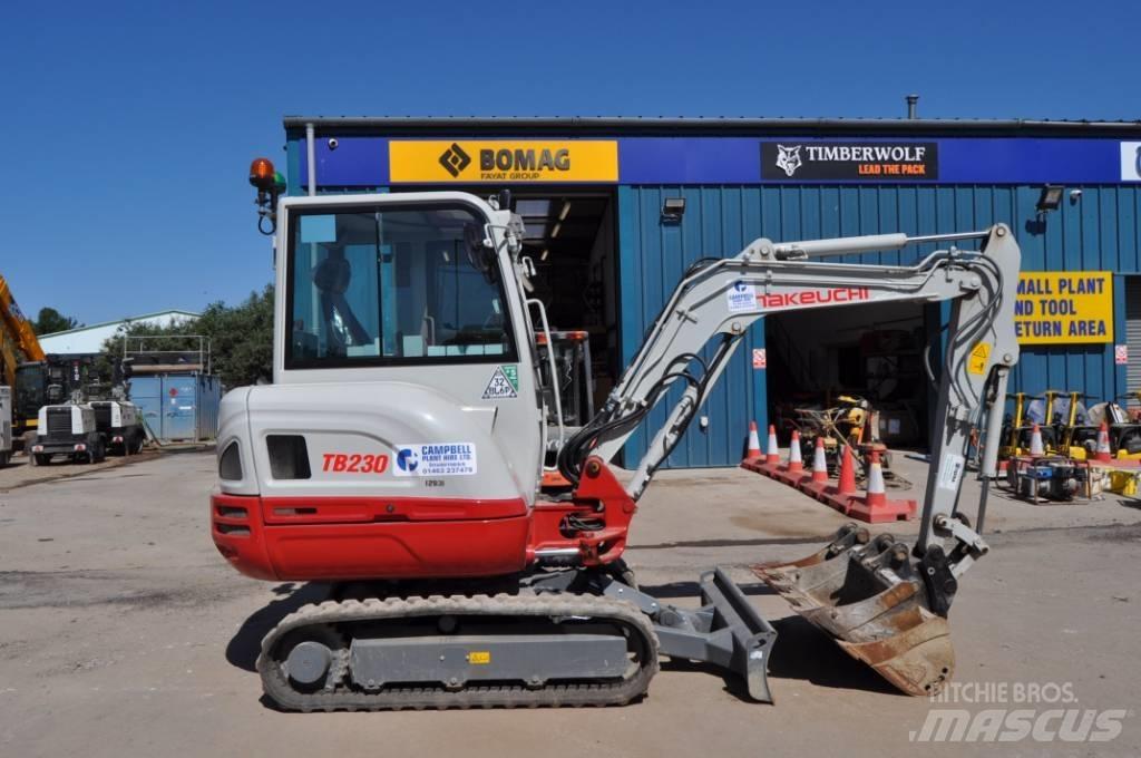 Takeuchi TB 230 Mini rýpadlá < 7t