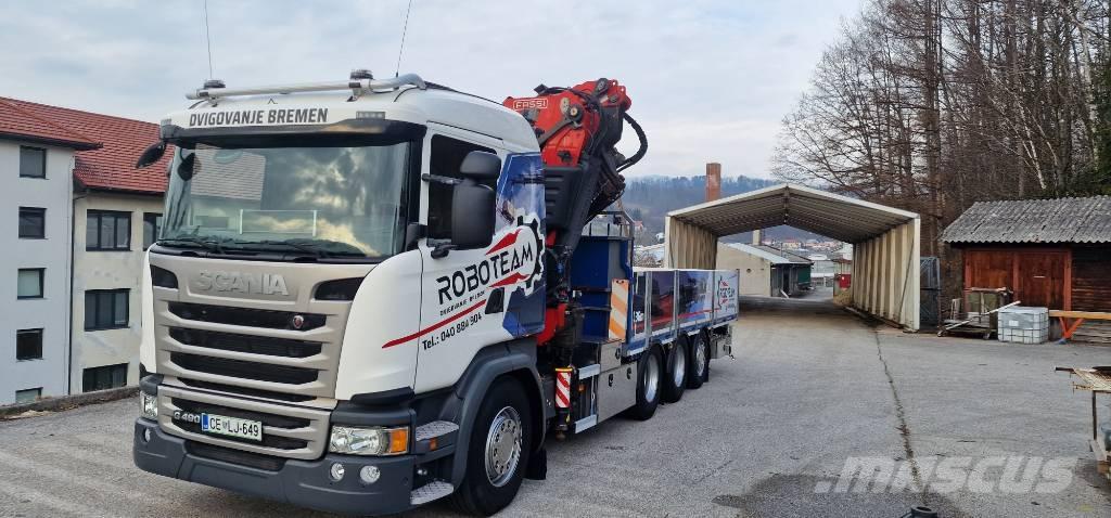 Scania G 490 Autožeriavy, hydraulické ruky