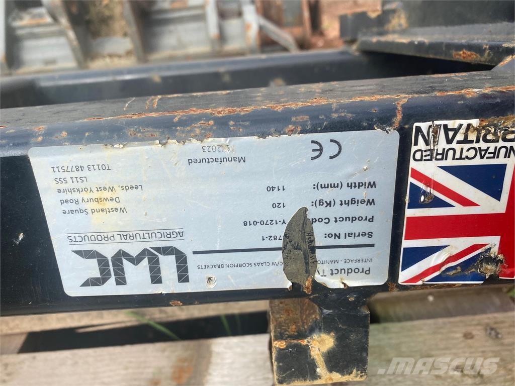  ADAPTOR PLATE Teleskopické nakladače pre poľnohospodárstvo