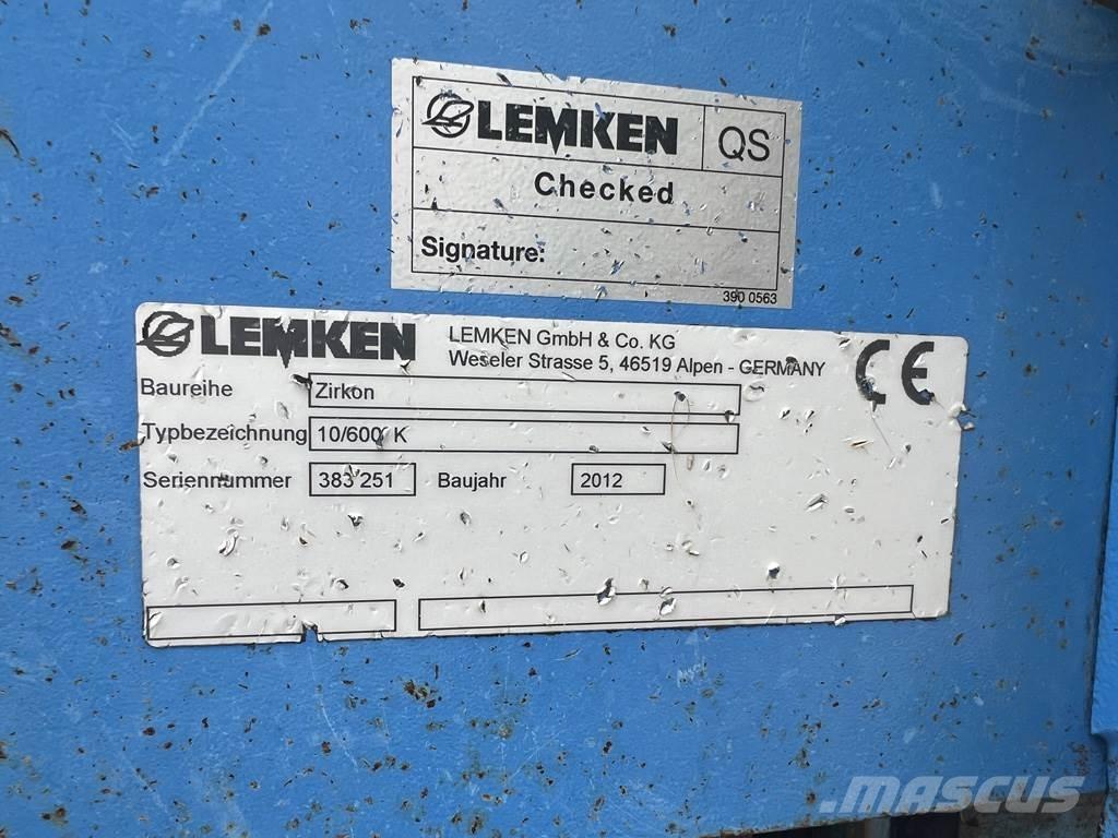 Lemken ZIRKON 10 Rotačné brány a pôdne frézy