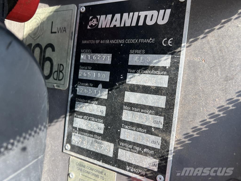 Manitou MLT627 Teleskopické nakladače pre poľnohospodárstvo