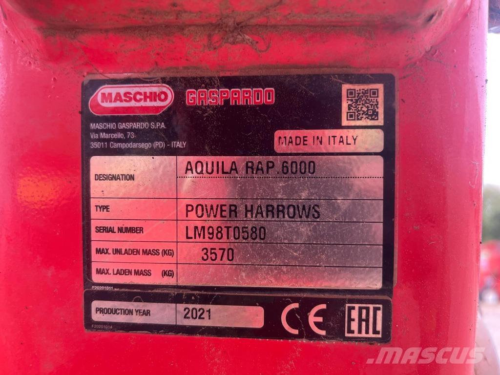 Maschio AQUILA 6M Rotačné brány a pôdne frézy