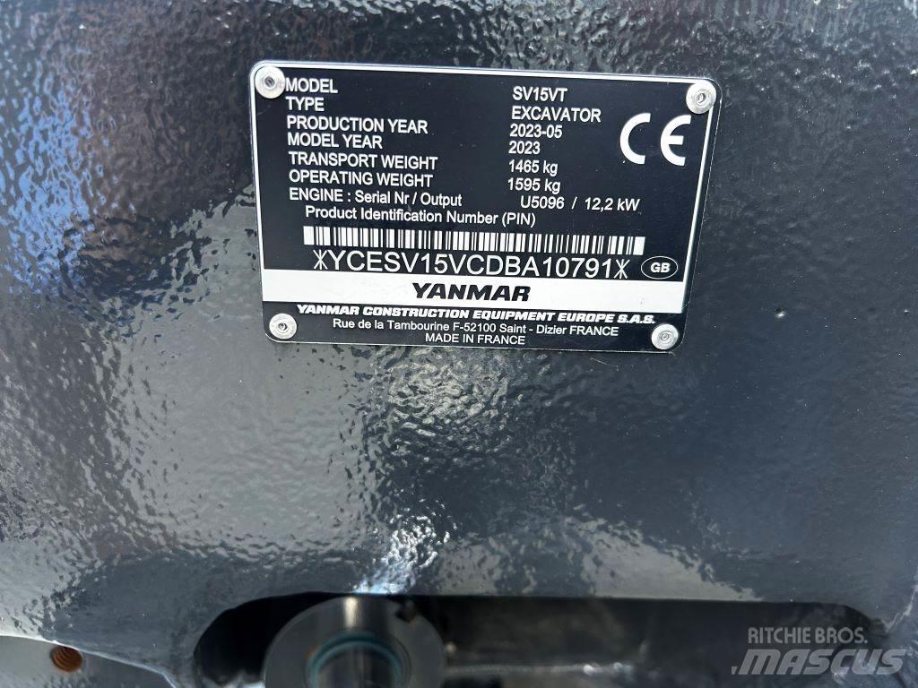 Yanmar SV15VT Midi rýpadlá 7 t - 12 t