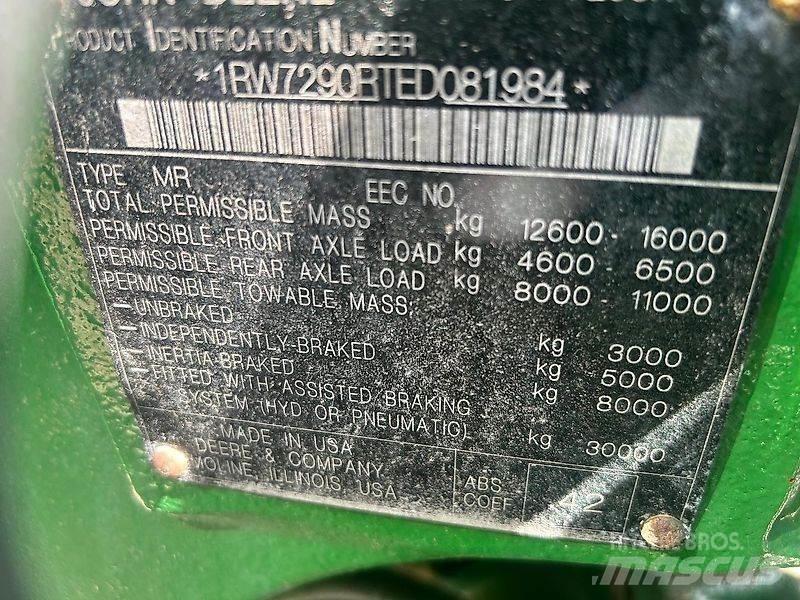 John Deere 7290R Traktory