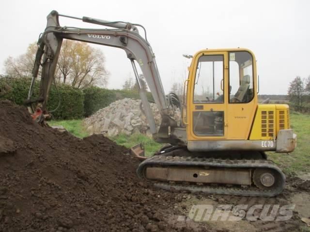 Volvo EC 70  ECR 88 Midi rýpadlá 7 t - 12 t
