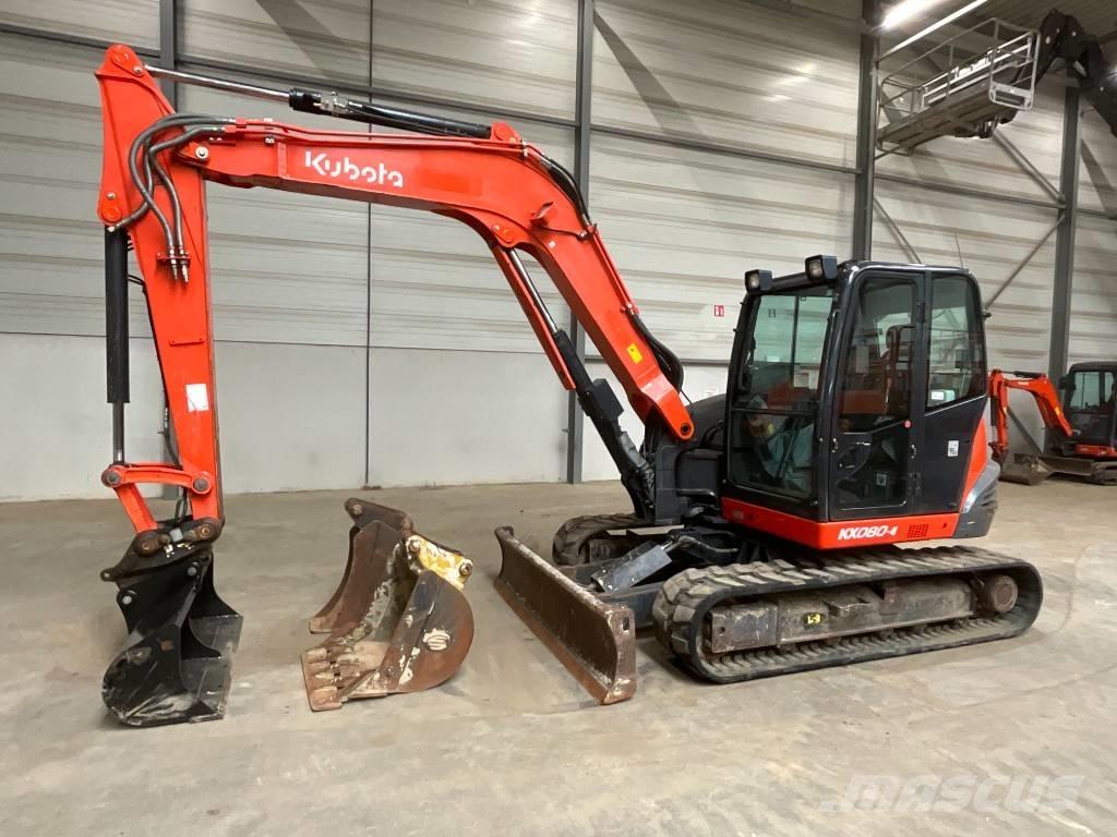 Kubota KX 080-4 Midi rýpadlá 7 t - 12 t