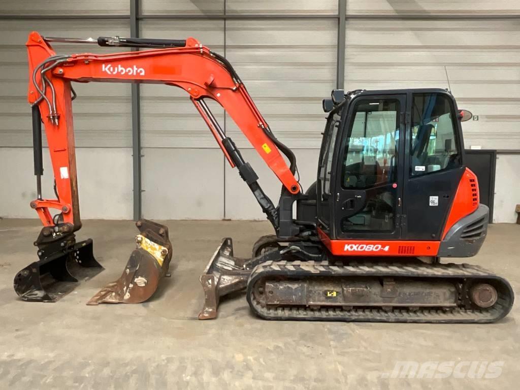 Kubota KX 080-4 Midi rýpadlá 7 t - 12 t