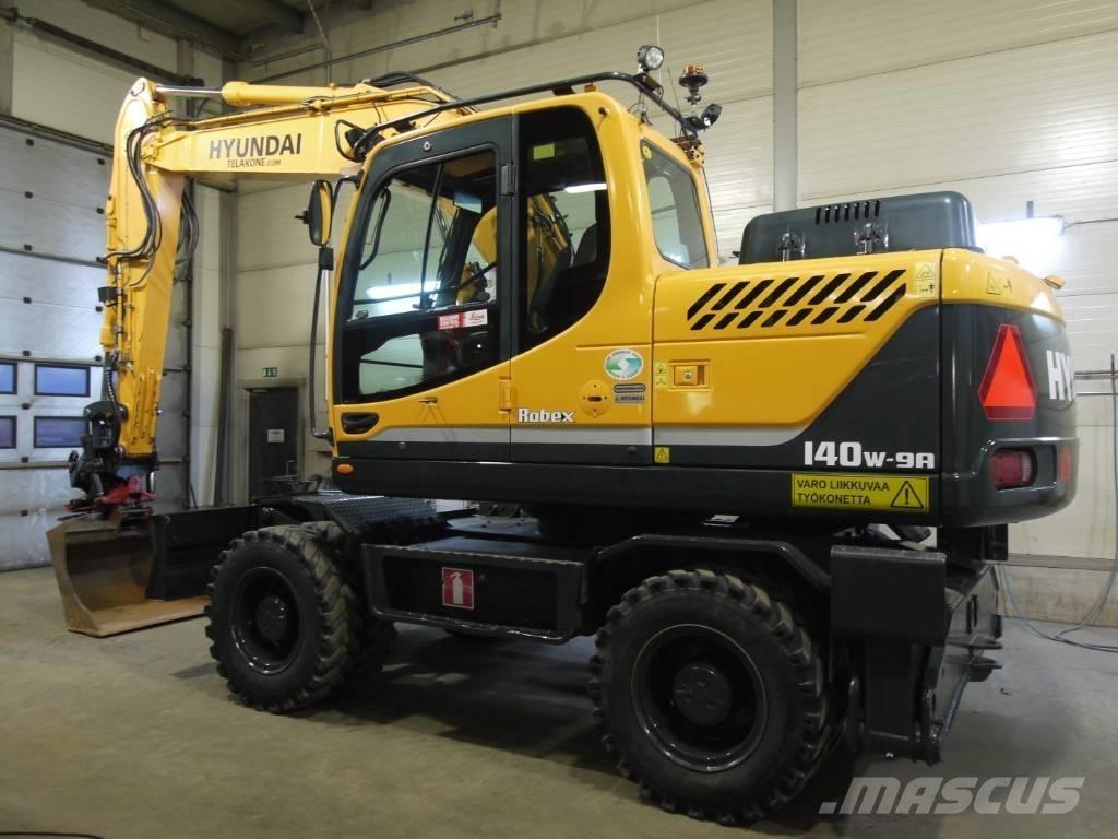 Hyundai R 140 W-9A Kolesové rýpadlá