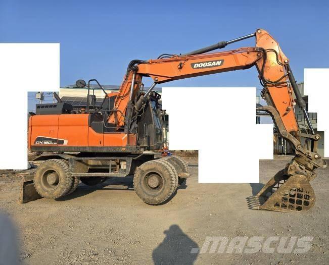 Doosan DX 140 W-5 Kolesové rýpadlá