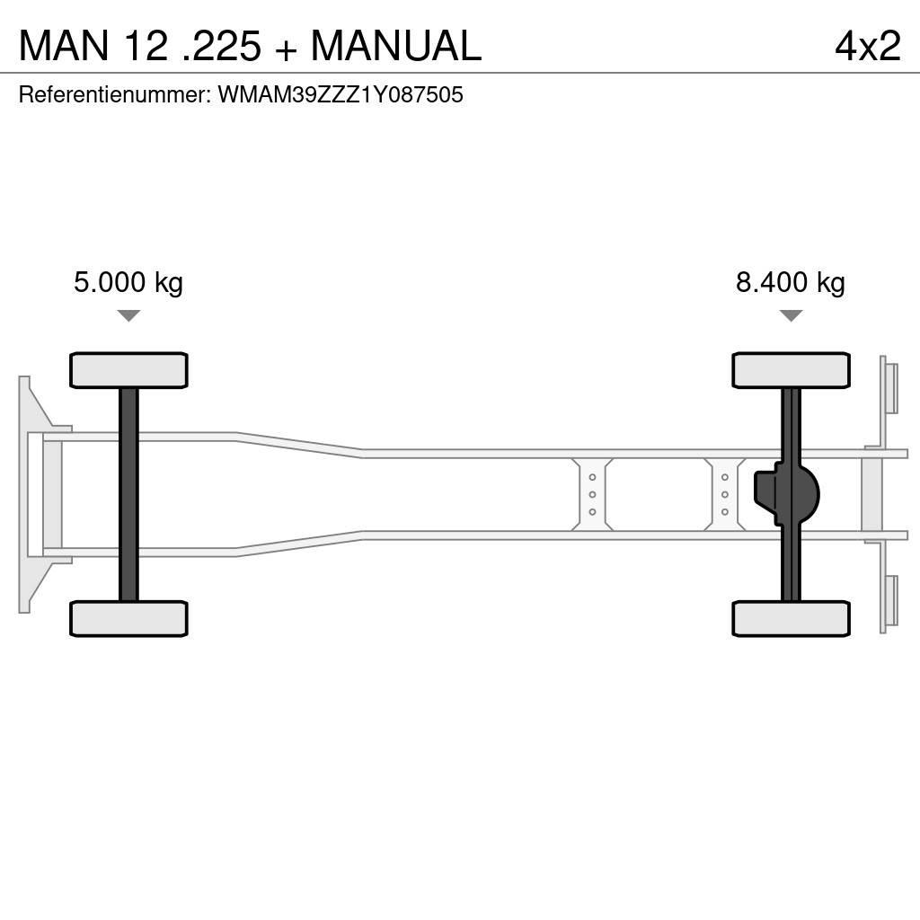 MAN 12 .225 + MANUAL Nákladné automobily na prepravu zvierat