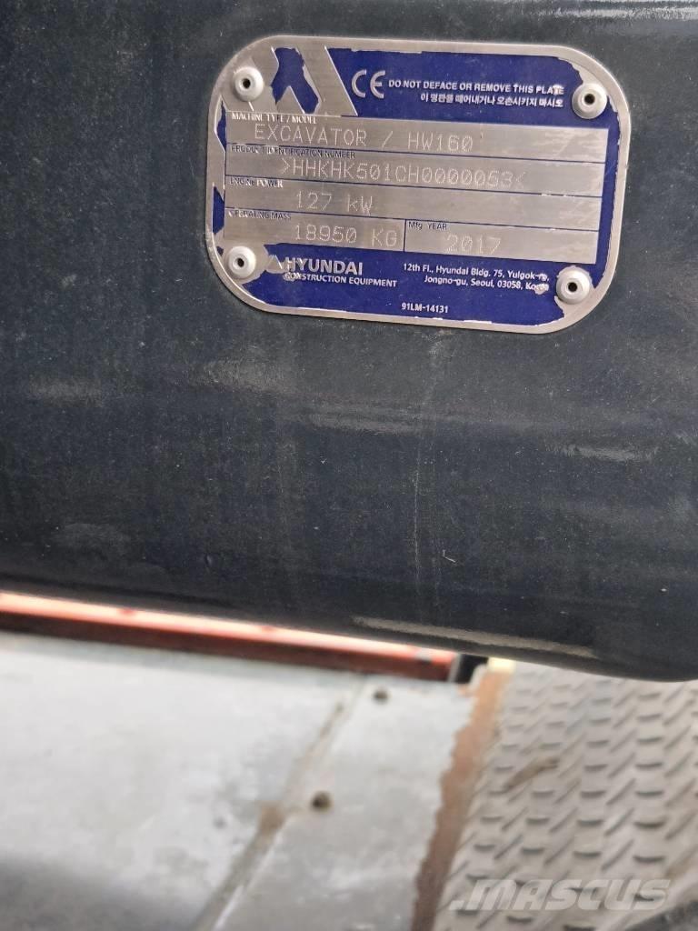 Hyundai HW 160 Kolesové rýpadlá