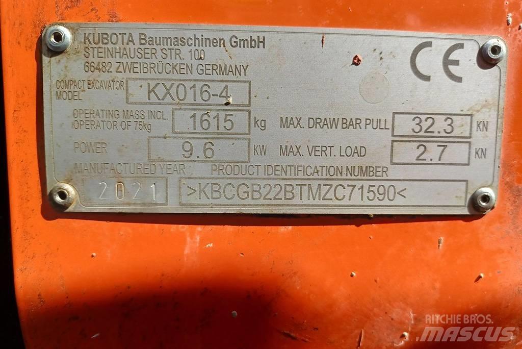 Kubota KX016-4G Mini rýpadlá < 7t