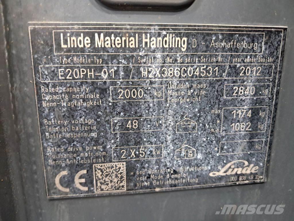Linde E20PH-01 Akumulátorové vozíky