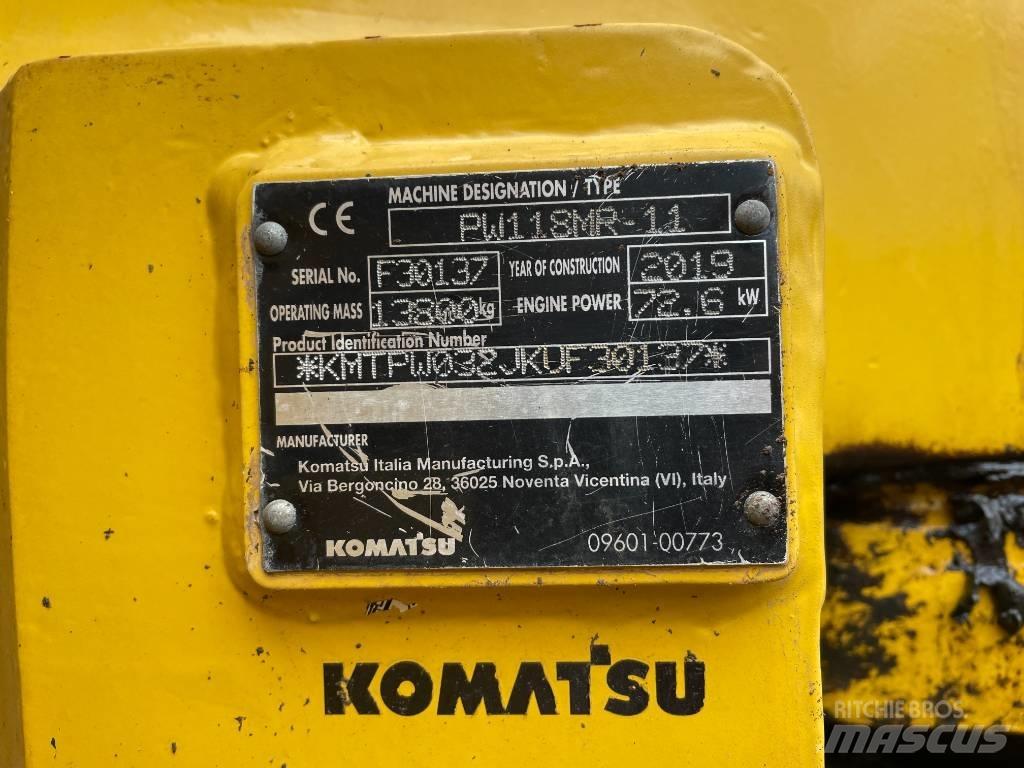 Komatsu PW 118 Kolesové rýpadlá