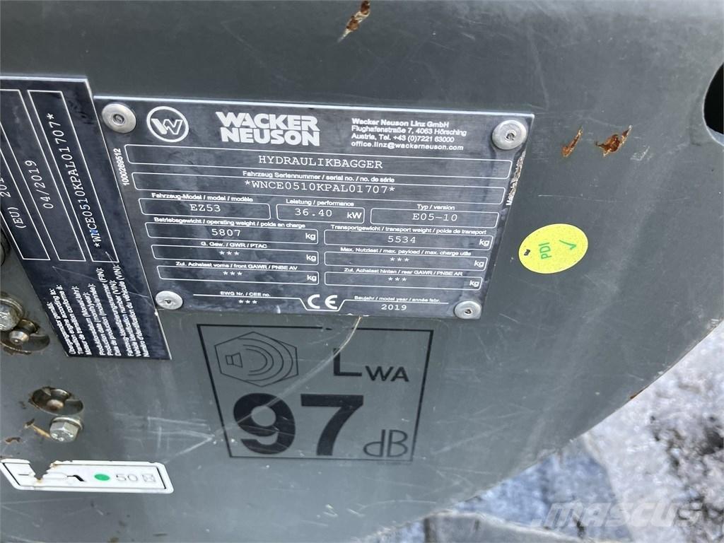 Wacker Neuson EZ 53 Mini rýpadlá < 7t